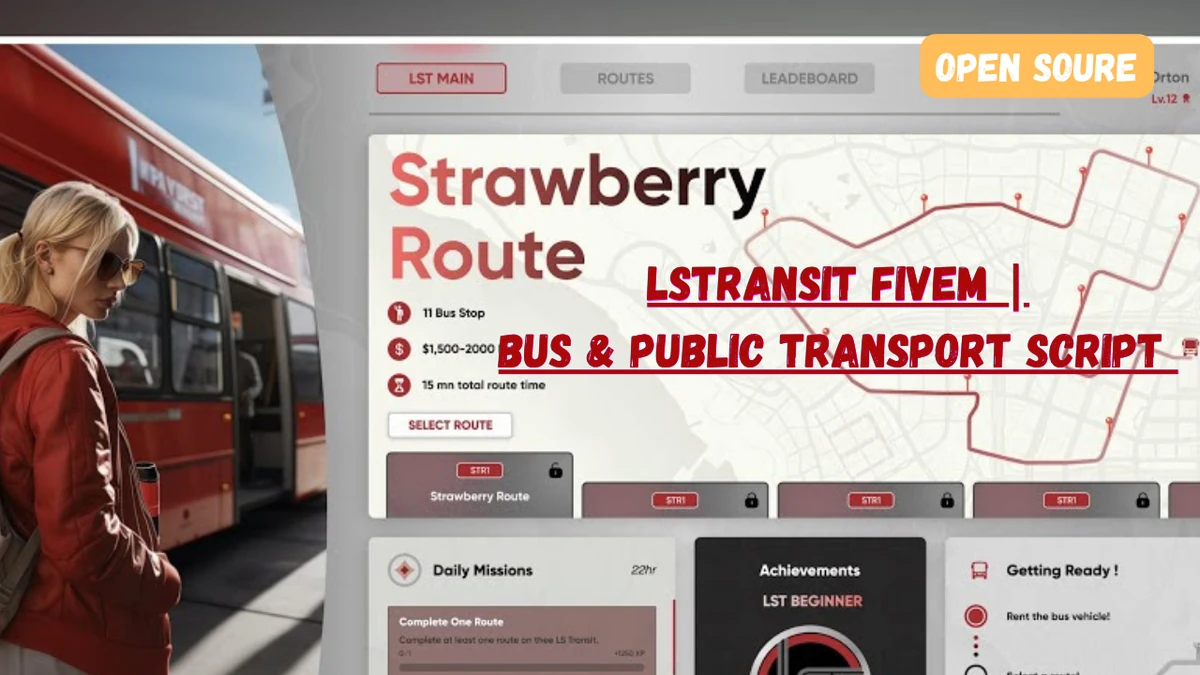 LSTransit FiveM | Open Source Bus & Public Transport Script | QBCore QBOX